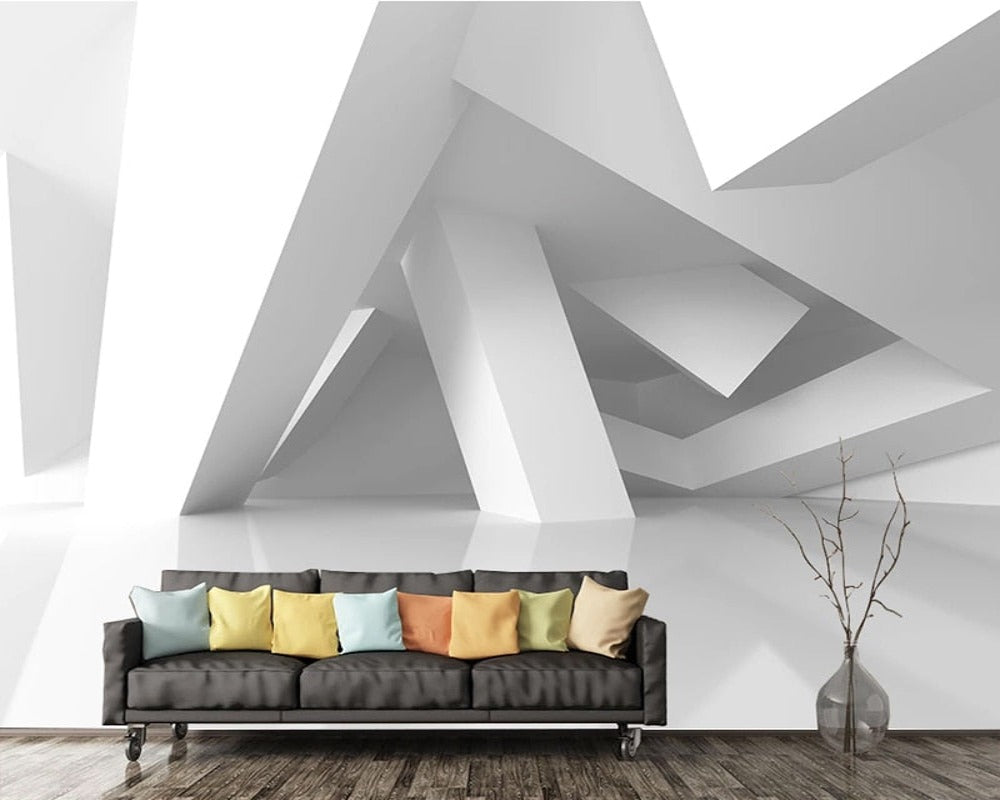 3D Wallpaper Geometric Building